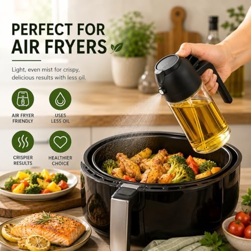 2 Pack 16oz Glass Olive Oil Sprayers