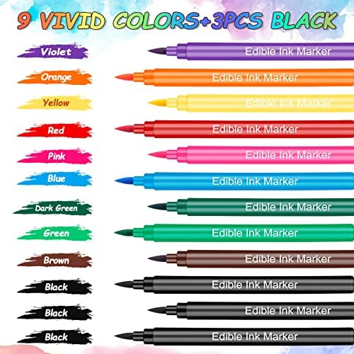 Food Coloring Pens, 12-Piece, Double-Sided