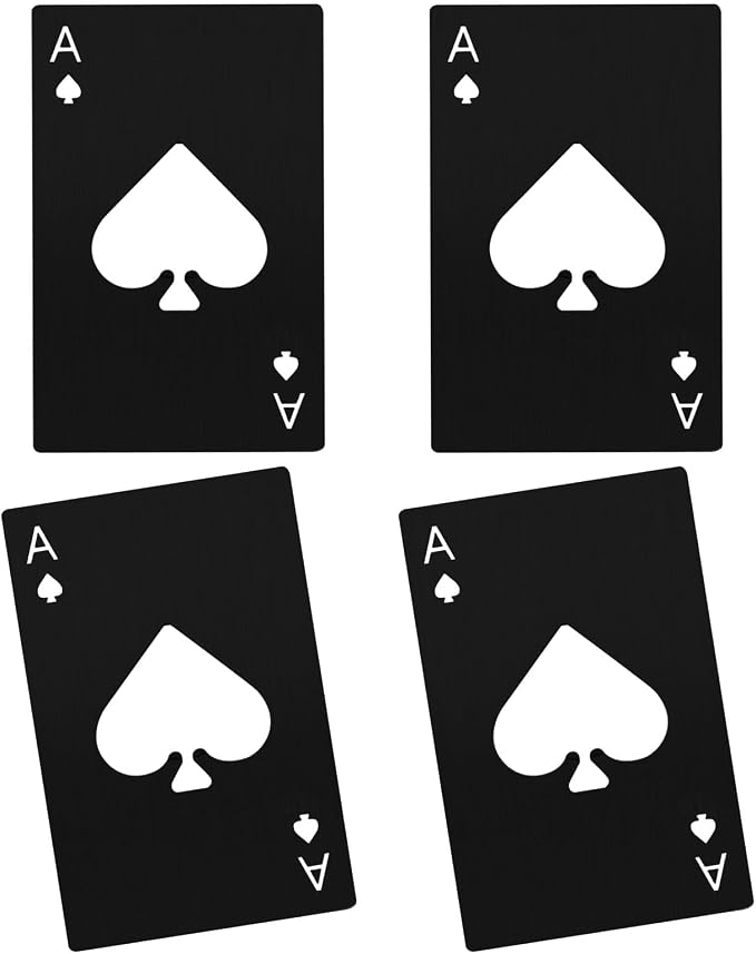 Ace Of Spades Bottle Opener Credit Card Size Pocker Cap Opener Portable by Airoads