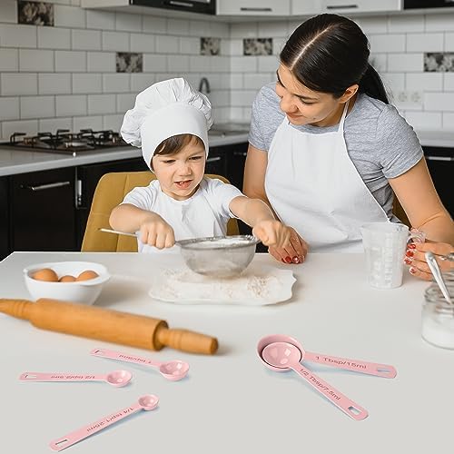 Stainless Steel Measuring Spoons Set of 5, Metal Measuring Cups and