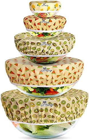 Li’l Things Beeswax Bowl Covers, Set of 5, XS–XL
