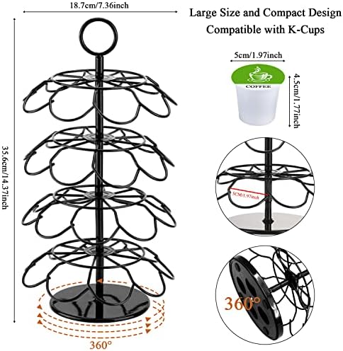 KIMIUP Coffee Pod Holder, K Cup Organizer Compatible with K-Cups