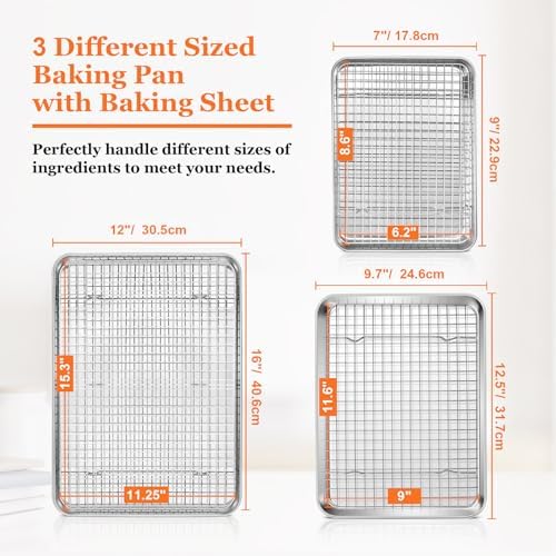 Leonyo Baking Pan with Lid Set of 5, 121⁄3 x 93⁄4 x 2 Inch Rectangular
