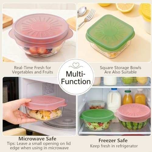 Silicone Stretch Lids, 12 Pack