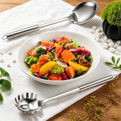 Kitchen Utensils Set, 10 PCS Stainless Steel Utensils Set for Cooking
