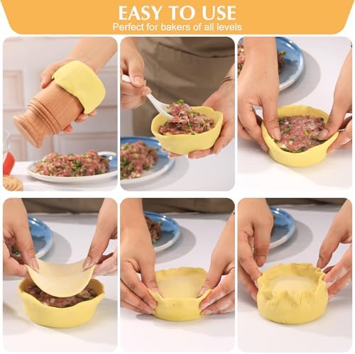 Wooden Pie Dolly Mould - Primitive Kitchen Tool for Pie Making