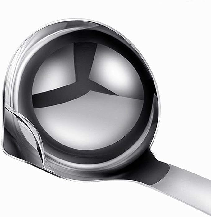 Stainless Steel Oil Separator Soup Ladle Gravy Food Fat Separator Skimmer Spoon - Image 9