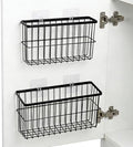 FAMNONE 2-Pack Adhesive Cabinet Door Organizer, 5.9" Inside Cabinet