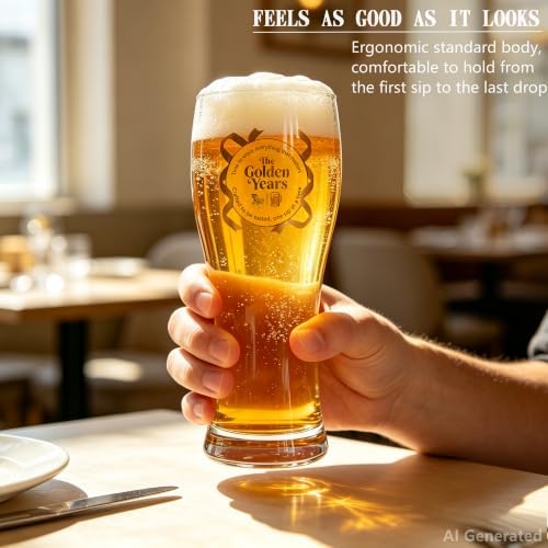 150° Beer Glass 16oz Pilsner Glass Gift Set
