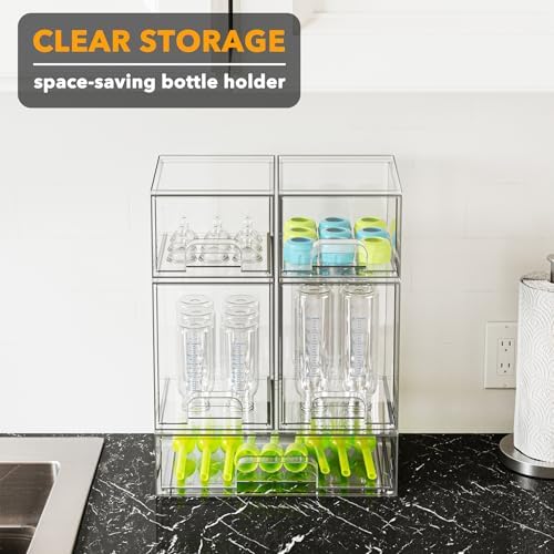 SpaceAid Baby Bottle Storage Organizer, 5 Pack, 15.4"H