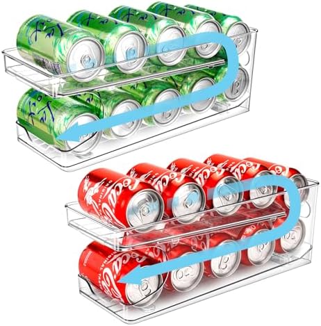 Stackable 3 Tiers Can Organizer Pantry, 2 Pack