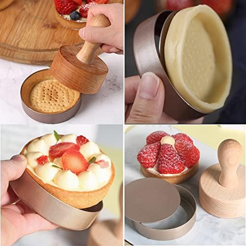 KALAIEN 4 Packs Mini Tart Pans with Removable Bottom