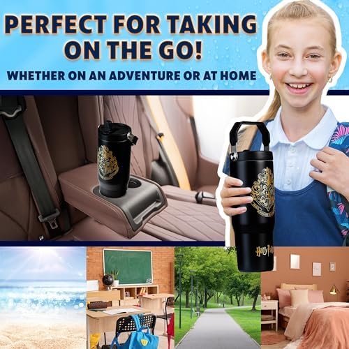 Get Trend Harry Potter Tumbler with Straw 30oz Kids Teens Insulated