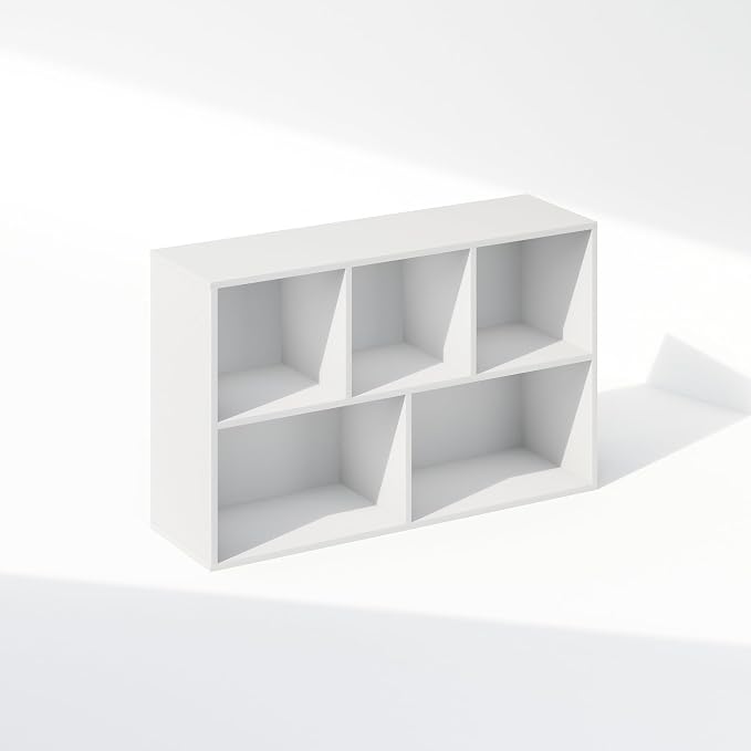 Furinno Reed Closet Organizers and Storage, 5-Cube Reversible Closet Shelves - Image 6