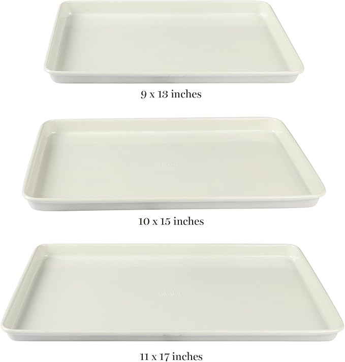 Martha Stewart Gallen 3-Piece Cookie Sheet Set – 13", Ceramic Nonstick - Image 3