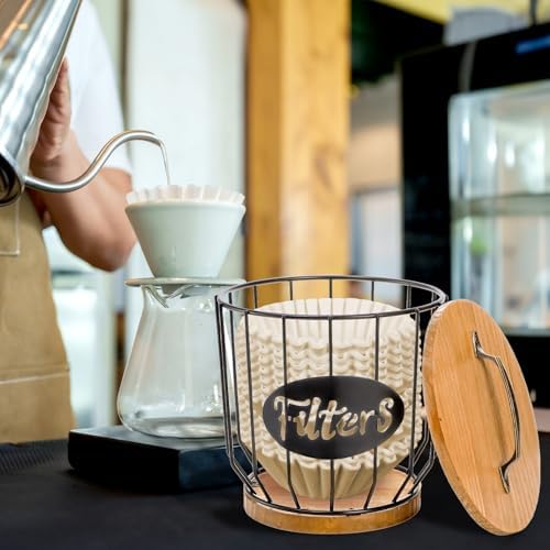 yarlung Coffee Filters Holder with Lid, Large Capacity Coffee Pods