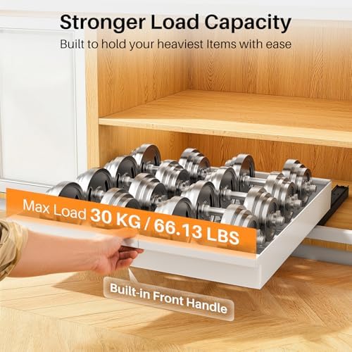 Pull out Cabinet Organizer, 1-Pack Expandable(13.6"-24") Silde out
