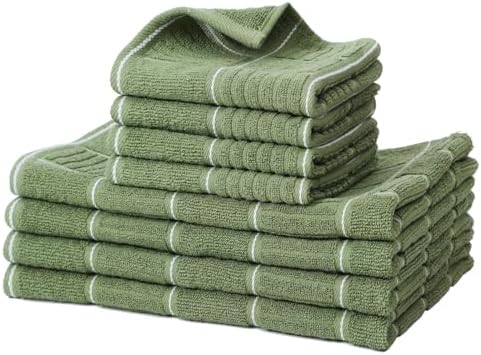 Glynniss Kitchen Towels and Dishcloths Set, Four Dish Towels 16x26
