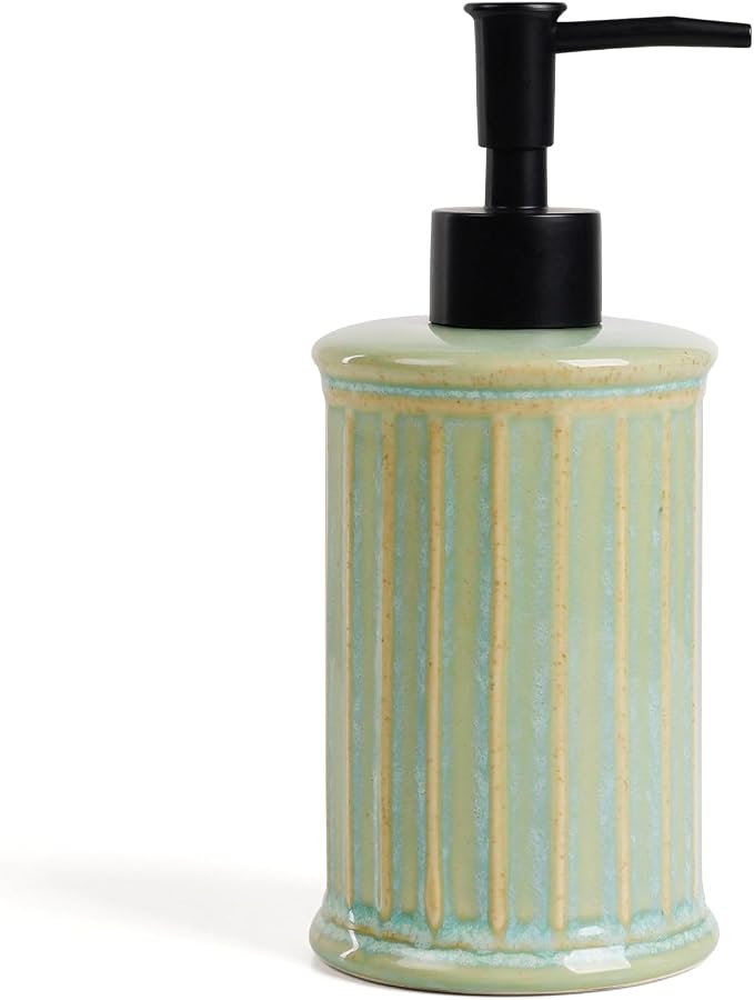 ANTIS'S HOME Soap Dispenser Liquid 11.84OZ | Ceramic Refillable Hand Dish Soap by ANTISSHOME