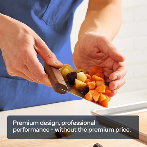 Misen Stainless Steel Bench Scraper - Versatile Food Scraper with