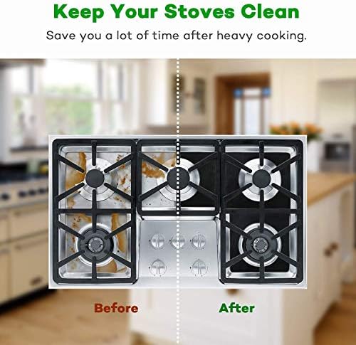 Forlivese Reusable Gas Stove Burner Covers -10 Pack Non-Stick Stovetop