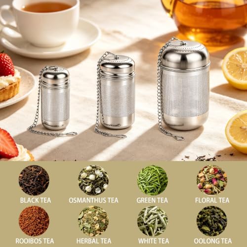 3 Size Stainless Steel Tea Infuser Fine Mesh Tea Strainer