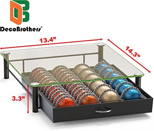 Deco Brothers Vertuo Pod Holder, 24 Large/48 Small Pods