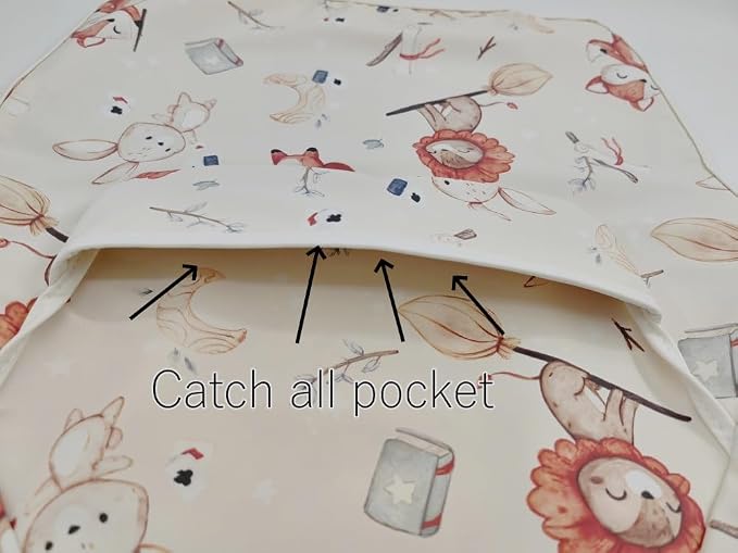 Waterproof Baby Bibs, Infant Toddler Extra Cover Feeding Bib - Image 4
