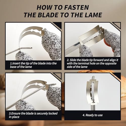 Bread Lame Sourdough Scoring Tool - Dough Scorer Cutter Knife with 10