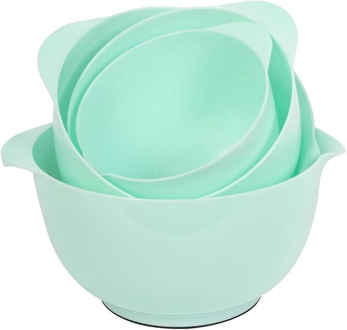 BoxedHome Nesting Plastic Mixing Bowl Set, 4 Piece Mixing Bowl Set - Image 5