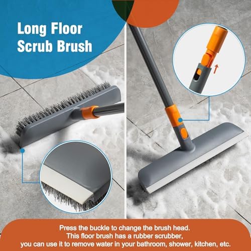 CLEANHOME Floor Scrub Brush, Tile and Tub Scrubber