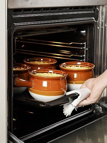 LE TAUCI French Onion Soup Bowls, 22 Ounces Ceramic Soup Bowls with