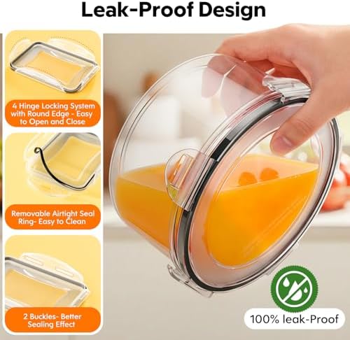 50 PCS BPA-Free Food Storage Containers with Lids