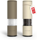 LARS NYSØM Salt and Pepper Grinder Set Manual, Stainless Steel Salt and Pepper by LN