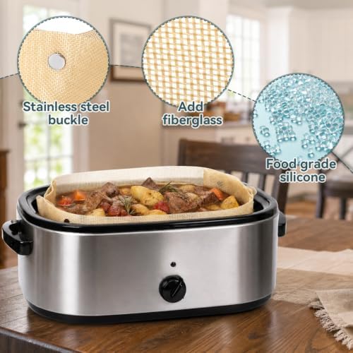 Silicone Electric Roaster Liners for 18-22 Quart Roaster Oven