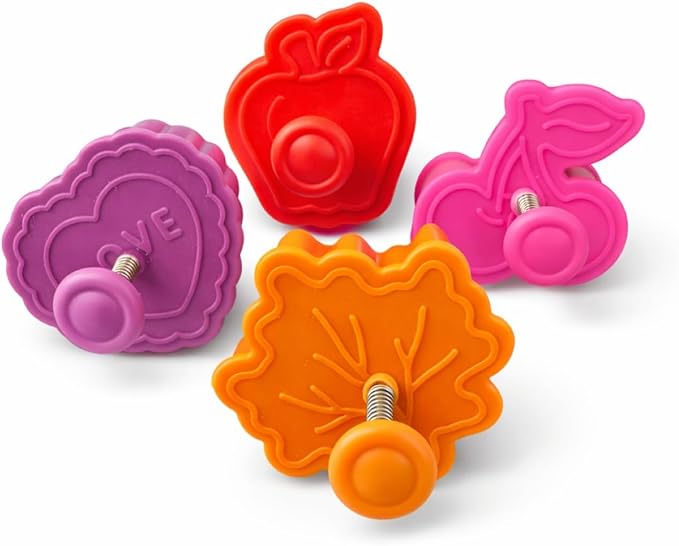 Mrs. Anderson's Baking Pie Crust Cookie Cutters, Spring-Action Embossing Cutters by MrsAndersonsBaking
