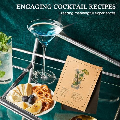 KITESSENSU Cocktail Shaker Set Bartender Kit with Stand | Complete