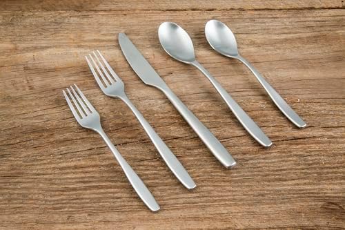 Cambridge Averie Satin 20-Piece 18/0 Silverware Set for 4, Flatware