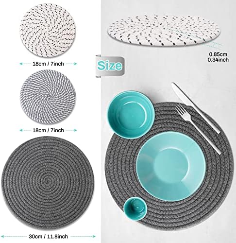Billbotk Trivets for Hot Dishes, 6 Pieces Pot Holders for Kitchen