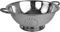 Metal Colander With Stainless Steel Finish By Home Basics, 5 QT | Medium by HomeBasics
