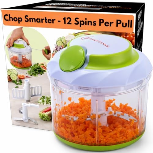 Brieftons QuickPull Manual Food Chopper, 4-Cup
