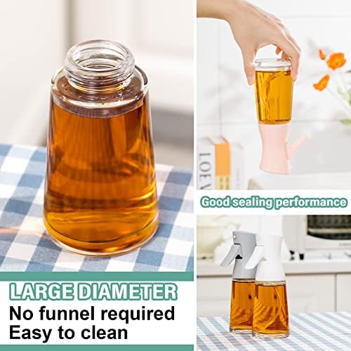 Lallisa 4 Pcs Glass Oil Sprayers, 180 ml