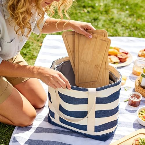 Mountain-Shaped Bamboo Cutting Board Set - 2 Pack (12.3" & 9.8")