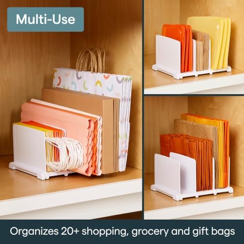 YouCopia StoraBag Reusable Shopping Bag Organizer, Adjustable Shelf