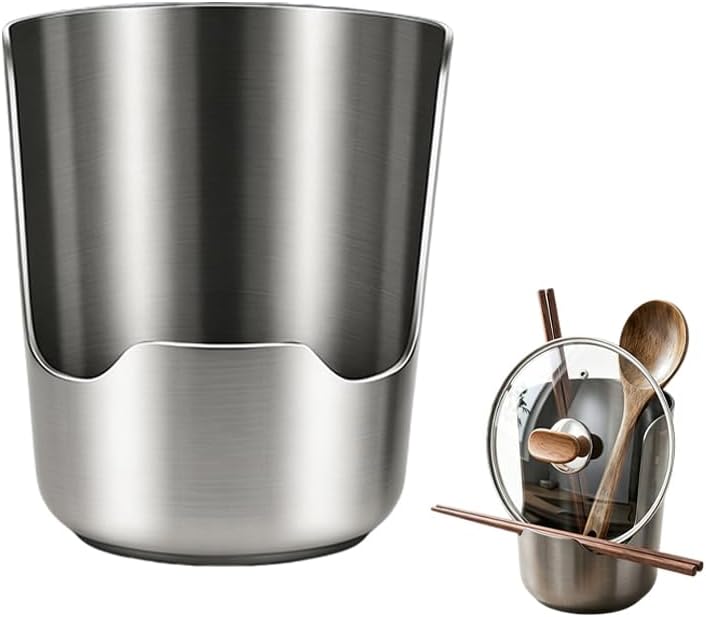 Stainless Steel Utensil Holder and Spoon Rest for Kitchen Counter,1PC