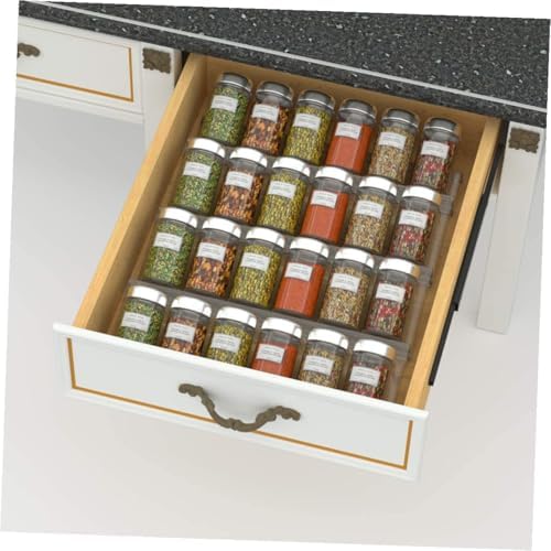 VOSAREA Expandable Acrylic Spice Rack Drawer Organizer Tray