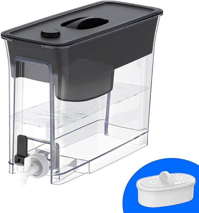 Waterdrop 35-Cup Slim Water Filter Dispenser, Large Capacity, 200-Gallon by Waterdrop
