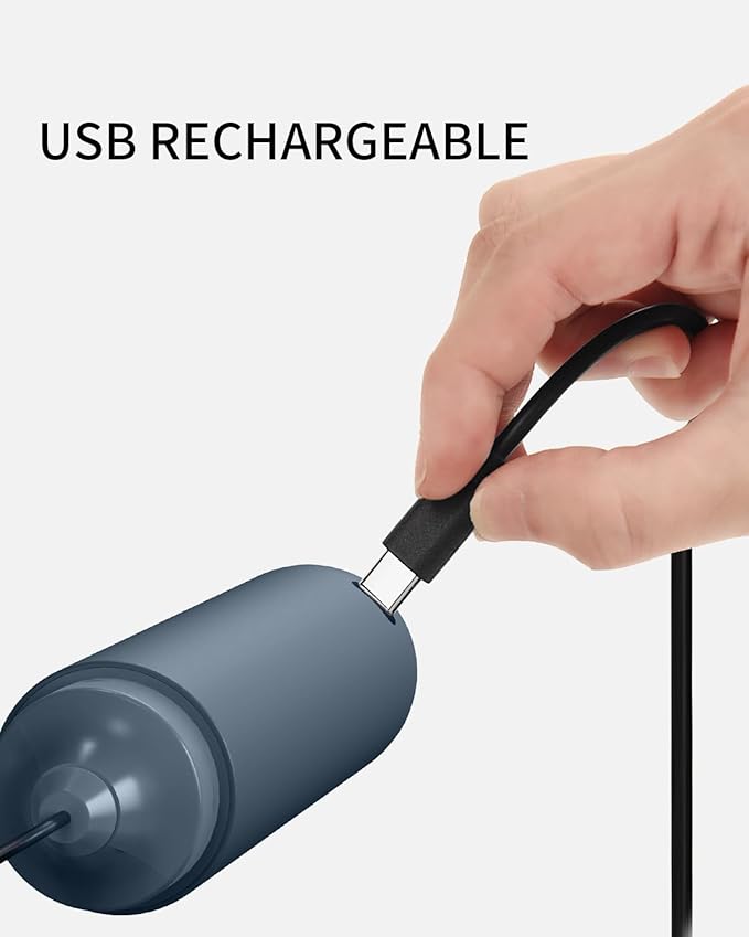 CIRCLE JOY Rechargeable Milk Frother Hanheld, Dual Ring Electric Coffee Frother - Image 7