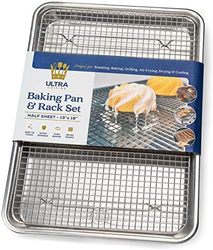 Ultra Cuisine Stainless Steel Baking Rack - 10x14.75 inch & Aluminum