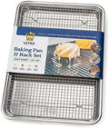 Aluminum Baking Sheet with Cooling Rack Set, 13''x18''